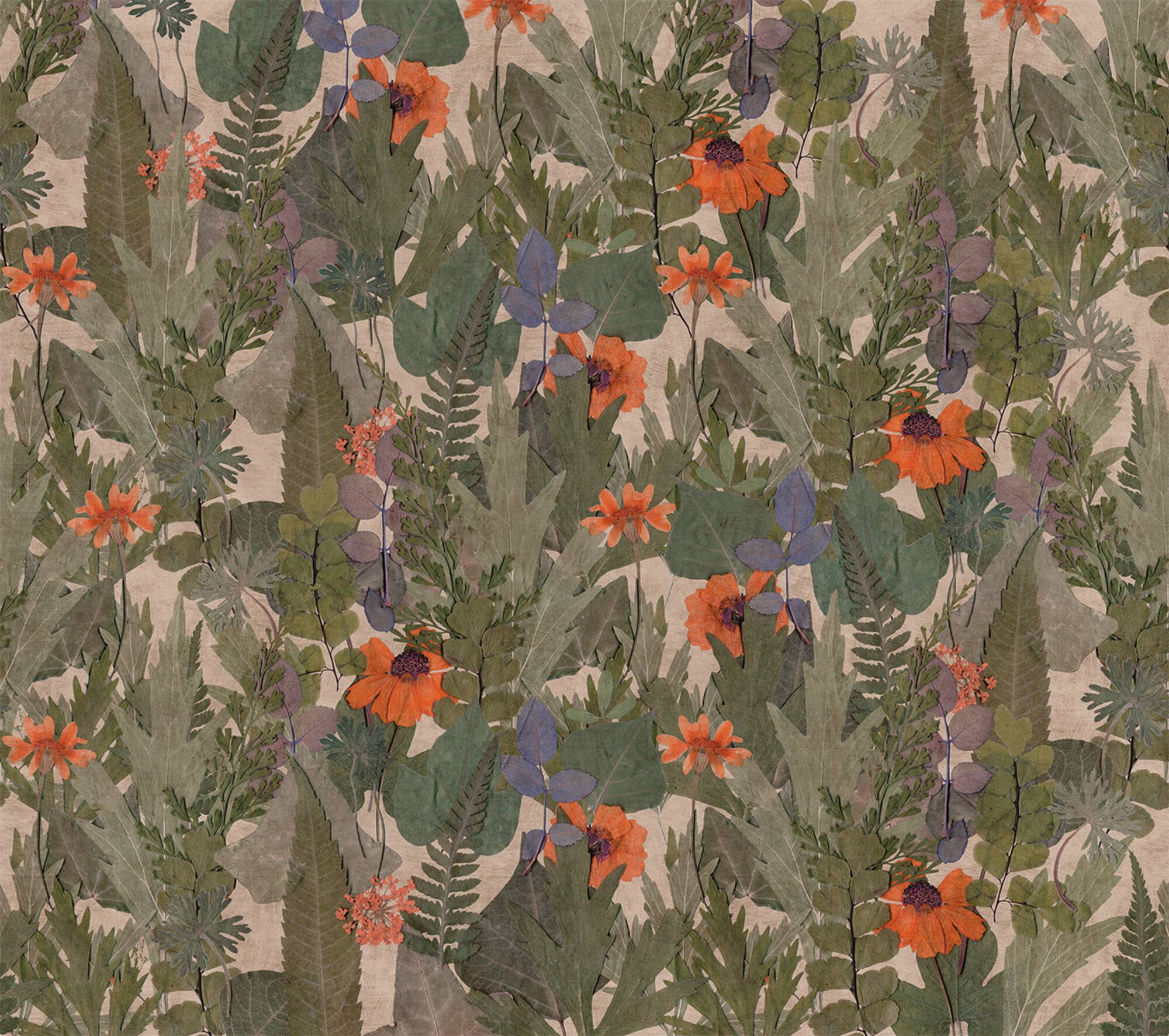 Designs Direct Pressed Flowers Wall Mural